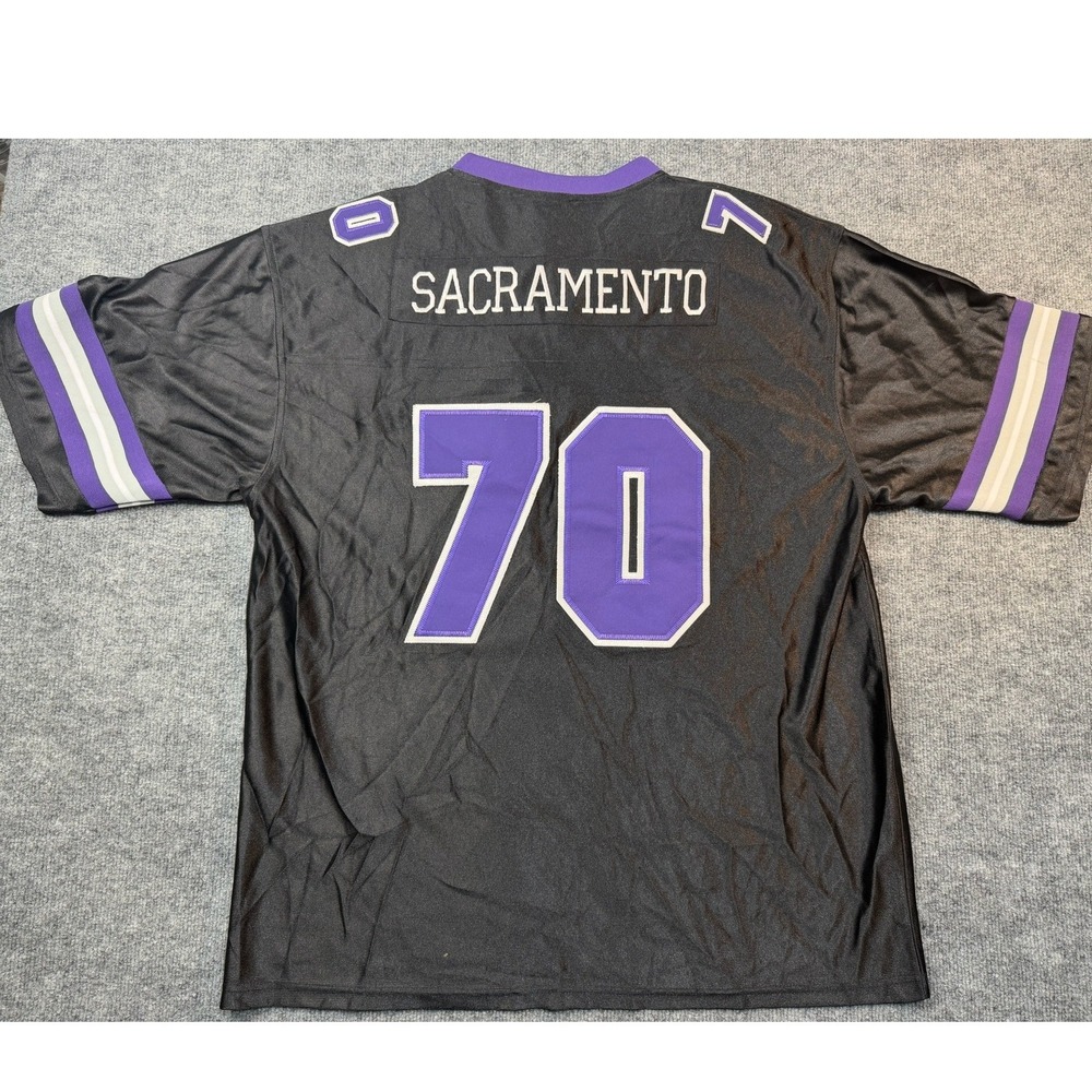 VTG Sacramento Kings NBA Licensed Jersey Mens 2XL Black Purple Number 70 NWT New - Picture 2 of 8